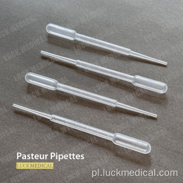 Plsatic Pasteur Pipette Lab Użyj 1 ml/3ml/5ml